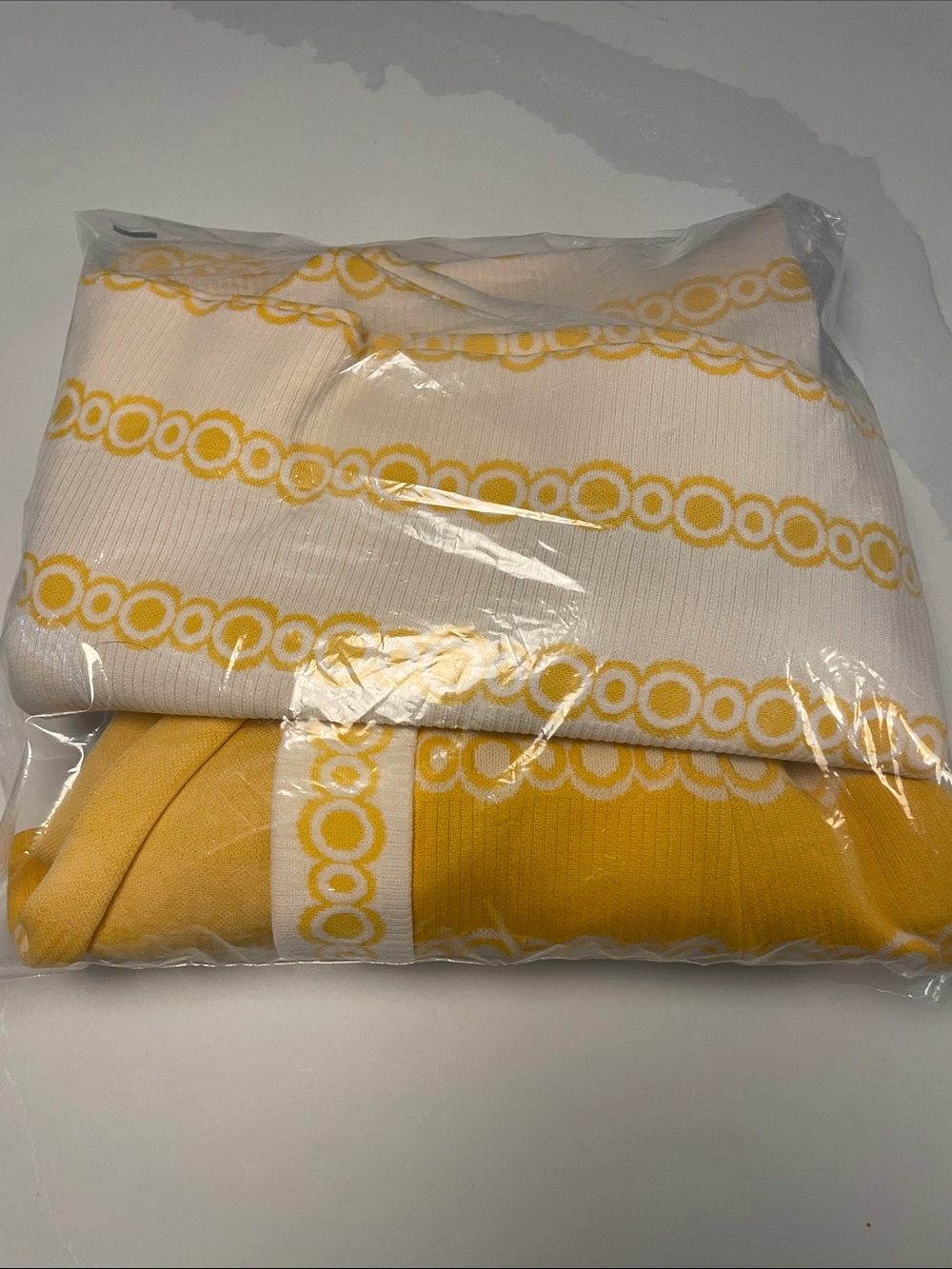 60’s Vintage L’Aiglon mod yellow and white dress and jacket L - Picture 16 of 16